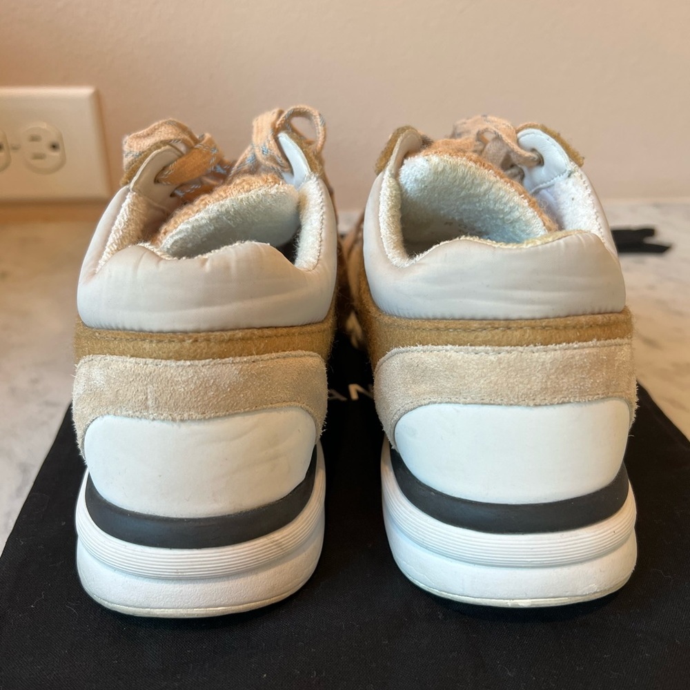 CHANEL Beige and White Sneakers - Picture 7 of 9